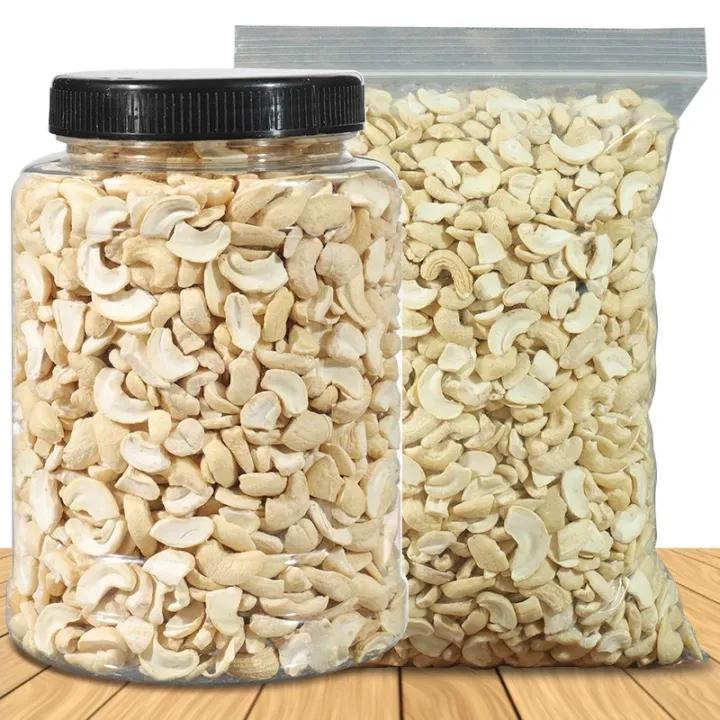 Hạt Điều Vỡ Hữu Cơ Sấy Chín Nguyên Vị Không Lụa Không Muối Hũ 500g