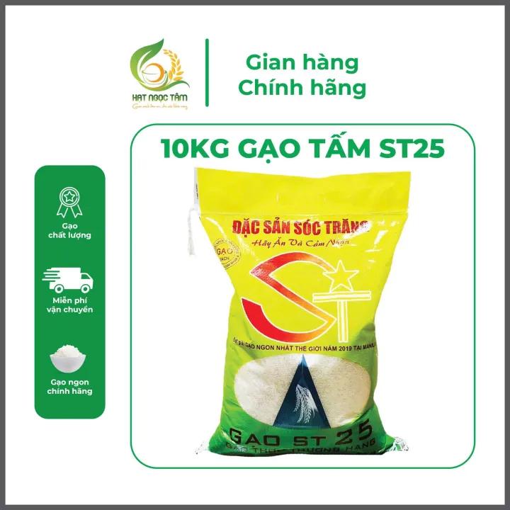 10 Kg Gạo Tấm ST25 dẻo mềm thơm nhẹ, gạo đóng bao 10kg