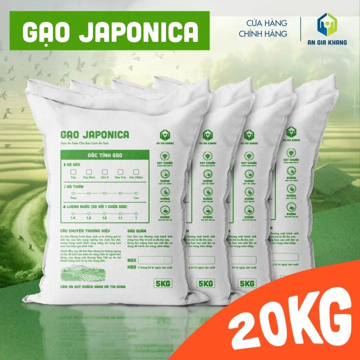 [Túi 20KG] Gạo Japonica AGKF (An Gia Khang Food) - Thơm Ngon