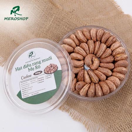 500Gr Hạt điều rang muối (380 - 410 )hạt/kg xếp hoa. Có hồ sơ công bố, Xuất hóa đơn công ty đầy đủ