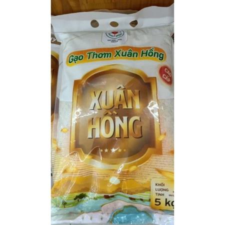 Gạo Thơm Cao Cấp, Nàng Thơm, Thơm Lài, Tài Nguyên, Đài Loan, Jasmine Xuân Hồng 5Kg (GXH)