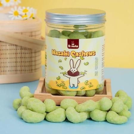 3 Hộp Hạt Điều Rang Wasabi Bonuts | Chuẩn Xuất Khẩu, Hạt To – Giòn Đều – Cay The