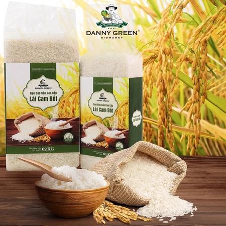 Gạo Lài Cambot DannyGreen 1KG – Gạo Lài Thơm Dẻo Tự Nhiên, Đặc Sản Campuchia, Ngon Hơn ST25