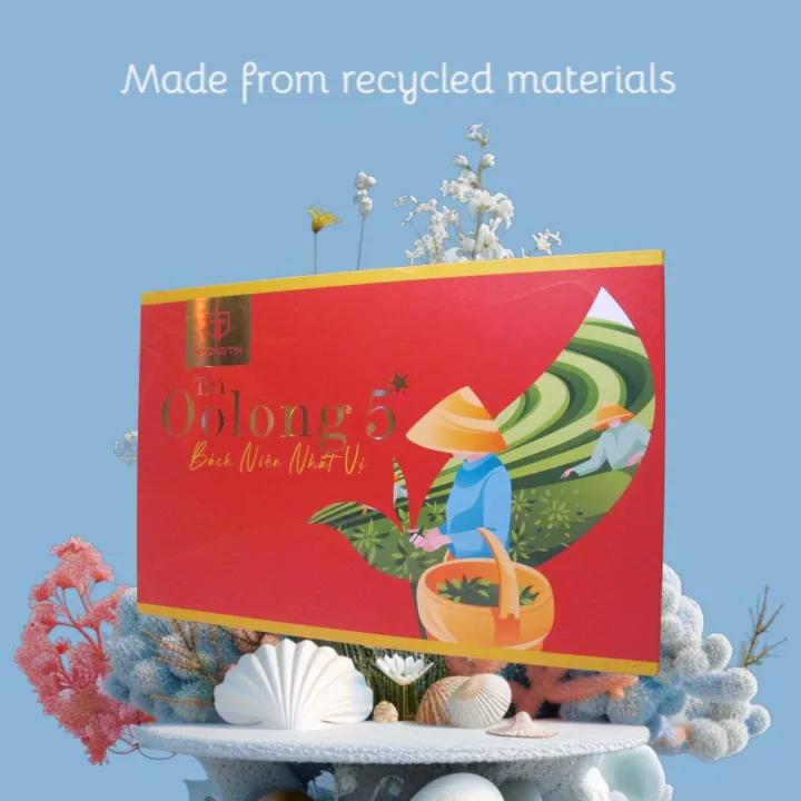 Hộp trà ô long 7 tea 400gr, chính hãng trường tín bảo Lộc lâm đồng