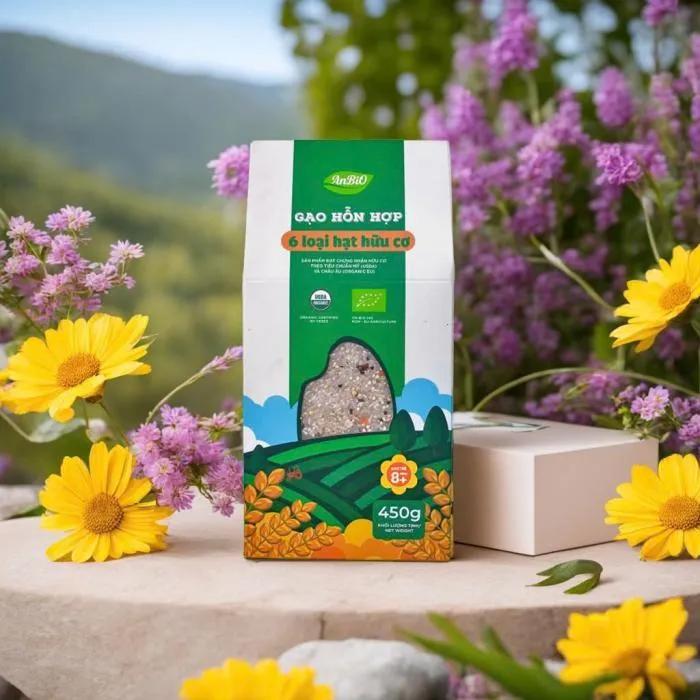 Gạo hỗn hợp nhiều loại hạt hữu cơ 450g