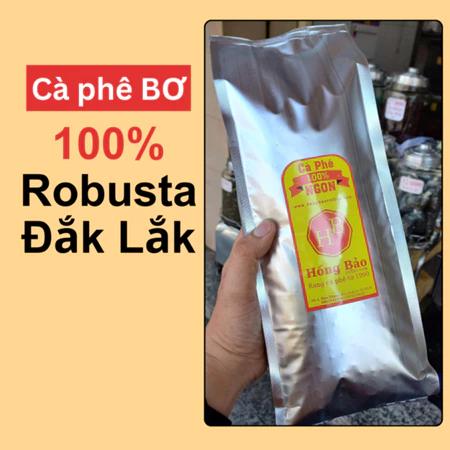 1 Kg Cà phê giá Sỉ, có Hóa Đơn - 100% Robusta S18 Đắk Lắk có Bơ - Cà phê Hồng Bảo