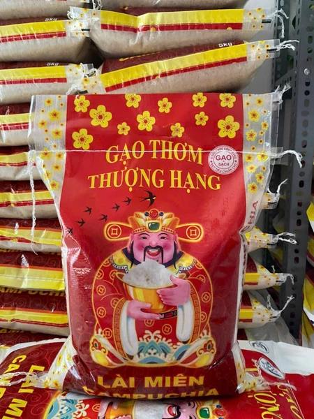 10Kg Gạo Lài Miên Campuchia-Bao Lớn Tiết Kiệm-Dẻo Vừa Thơm Nhẹ Mềm Cơm