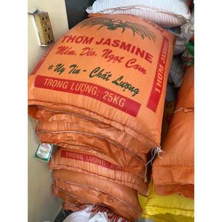 Gạo thơm jasmine dẻo mềm bao 25kg