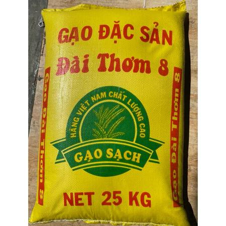 Bao 10kg - Gạo Đài Thơm 8 Vuông Tôm