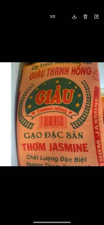 [10kg]Gạo thơm Jasmine dẻo ngon , chuẩn gạo , bao ăn đổi trả.