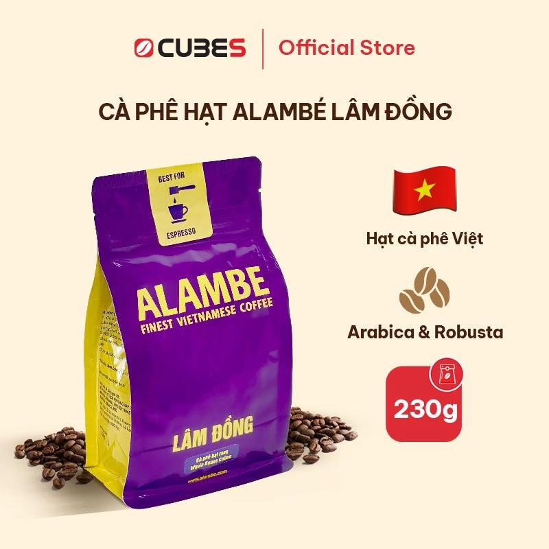 Cà phê hạt ALAMBÉ Lâm Đồng - 230g - Arabica & Robusta - Phong cách Espresso kiểu Ý