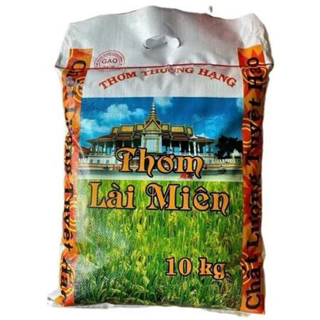 Gạo Đặc Sản Thơm Lài Miên CAMPUCHIA - Túi 10KG (Miên Chùa) - Video quay gạo thật cuối clip - AAA