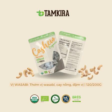 Hạt điều hữu cơ Vị Wasabi 120/200g - Hạt điều thượng hạng từ Bình Phước
