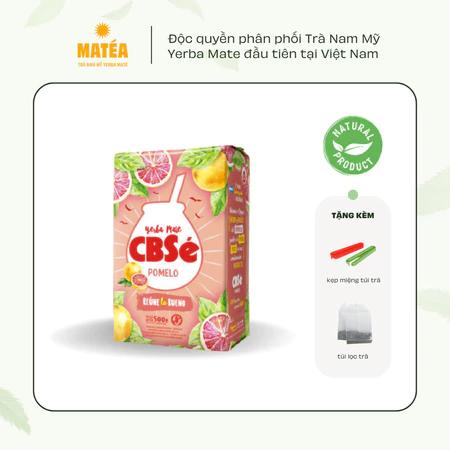 Trà Yerba Mate CBSe Vị Bưởi Hồng 500gr Pomelo Trà Nam Mỹ