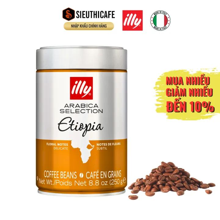 Cà Phê Hạt Đã Rang Illy Coffee Arabica Original Ethiopia - Nhập Khẩu Ý - 250g - Nguyên Hạt