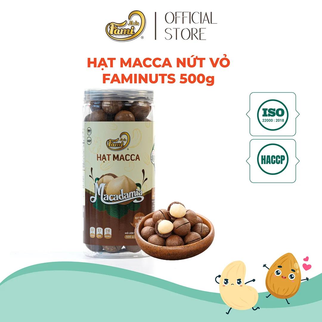 Hạt Macca Faminuts Hũ Nắp Nhôm 500g