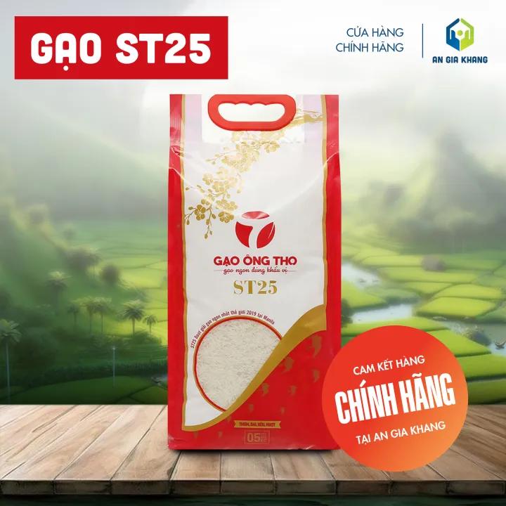 Gạo ST25 Gạo Ông Thọ Đặc Sản Sóc Trăng - Túi 5kg - An Gia Khang Food