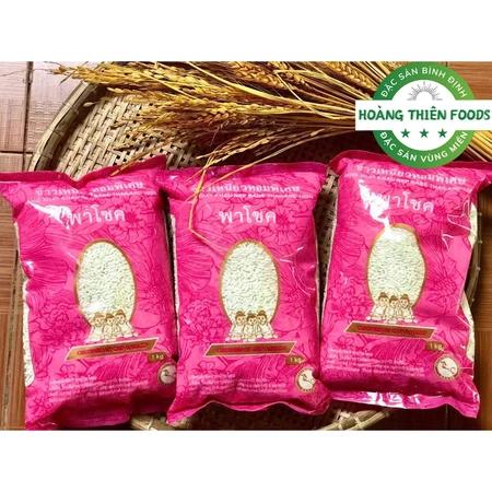 Gạo nếp Thái loại 1 - Gạo nếp Thái Lan 1kg siêu ngon, thơm dẻo mềm - Đặc sản Thái Lan - Hoàng Thiên Foods