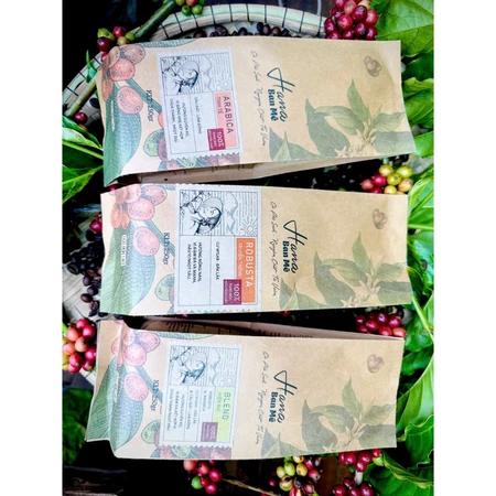 Cafe nguyên chất Robusta Đắk Lắk (Gu đậm đà, hiện đại - rất hợp pha cafe sữa/ đen đá)