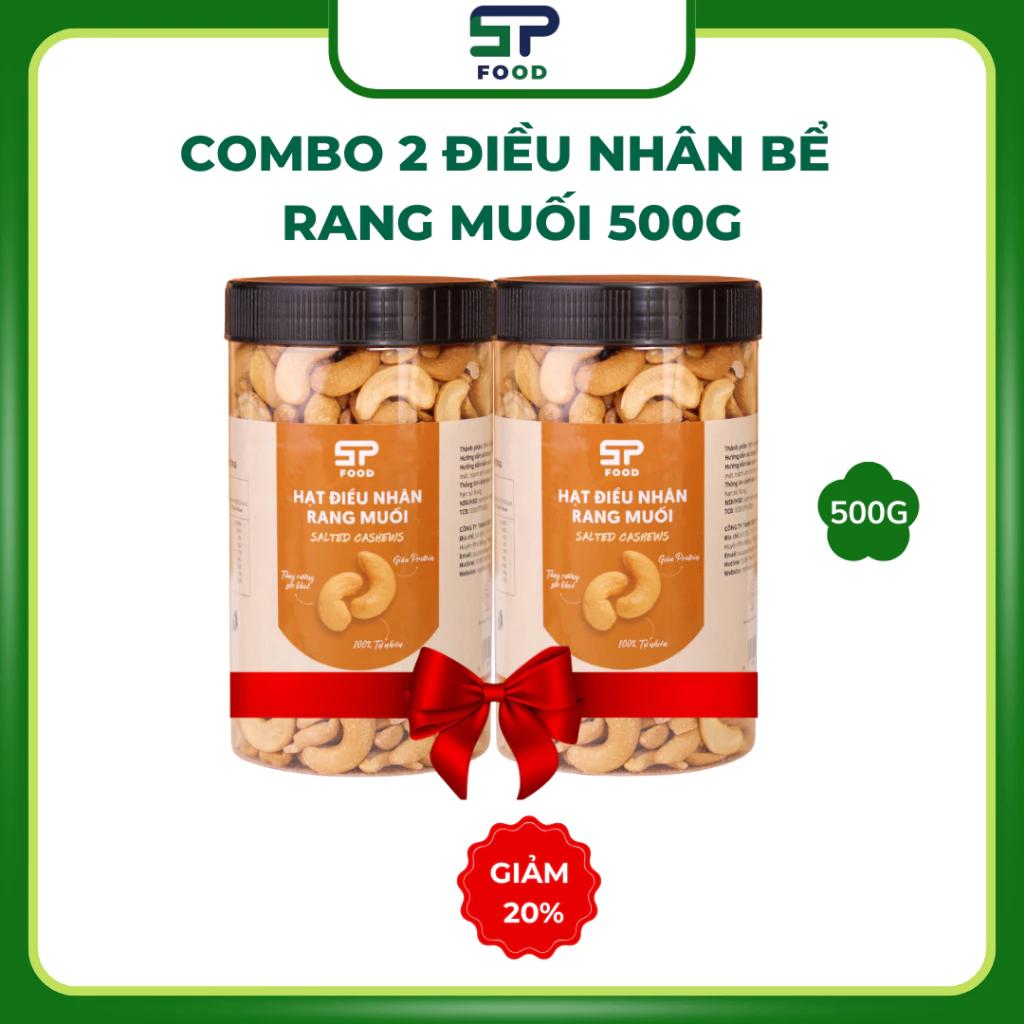 Combo 2 Điều nhân bể Rang Muối STP FOOD 500G