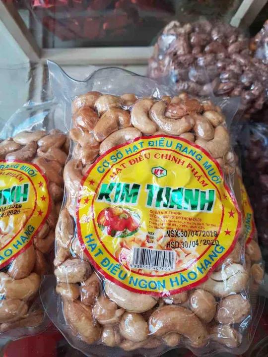 Hạt Điều Đã Tách Vỏ Rang Muối Hạt To Cồ Ép Chân Không Túi 500G