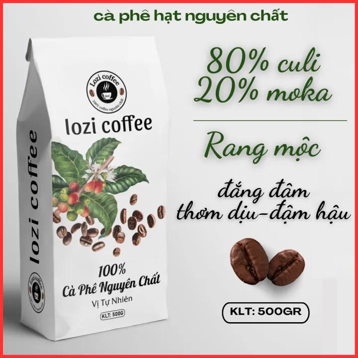 500GR cà phê rang mộc CULI+ MOKA 80/20 rang xay sạch 100% thơm ngon đậm vị