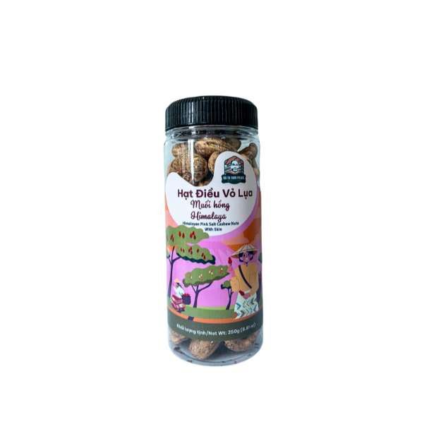 Hạt điều rang muối – Hạt điều vỏ lụa muối hồng Himalaya 250 g