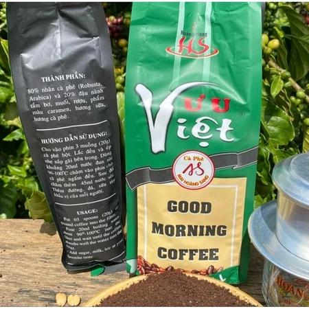 Cà phê Ưu Việt Lâm Đồng gói 500gr- Cà phê quán pha phin - Cốt cà phê đậm sánh - thơm béo