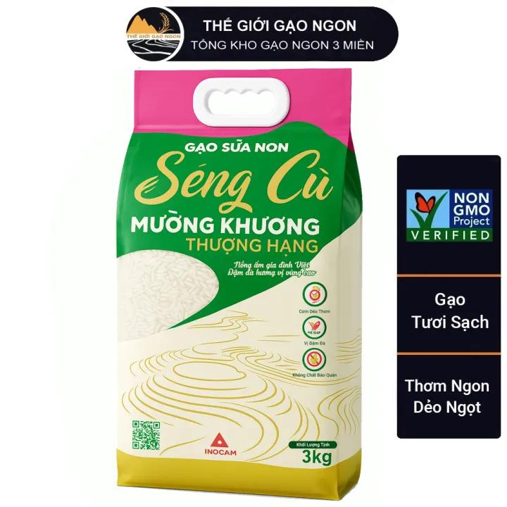 Gạo Sữa Non Séng Cù Mường Khương Thượng Hạng túi 3kg