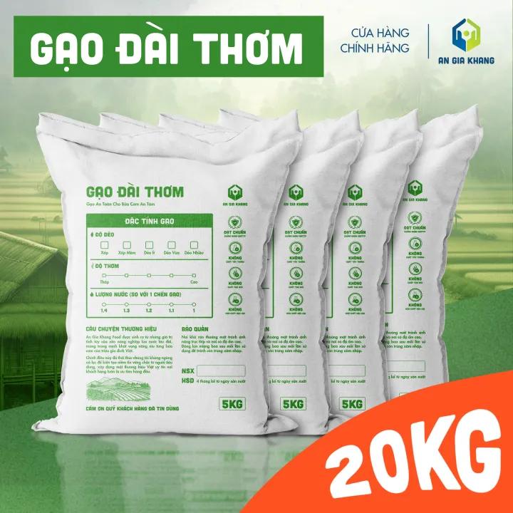 [Túi 20KG] Gạo Đài Thơm AGKF (An Gia Khang Food) - Thơm Ngon