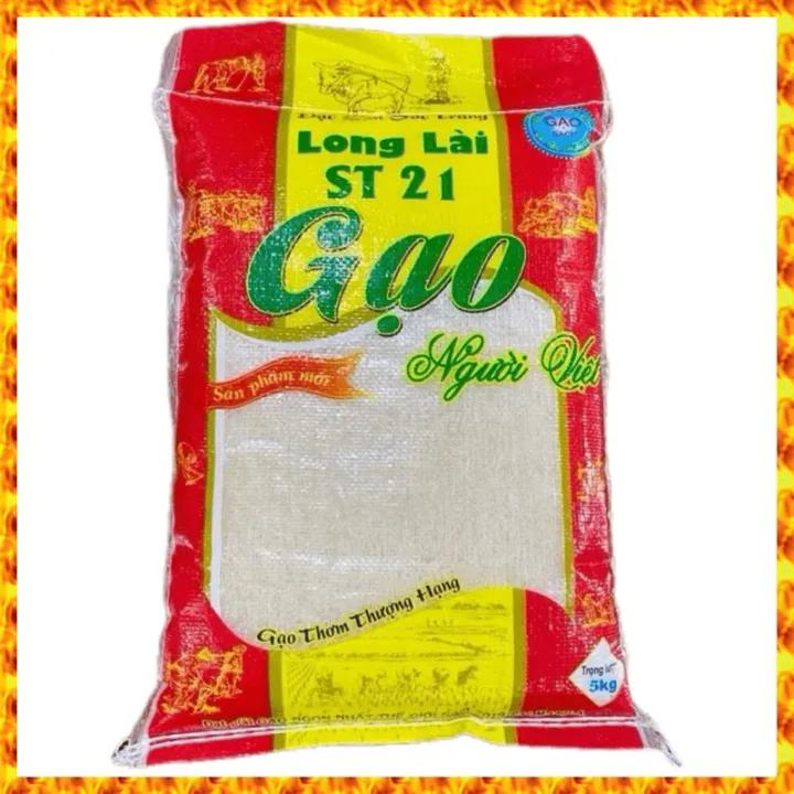Gạo ST21 Dẻo Thơm ,Mềm Ngọt Cơm Túi 5kg/10Kg