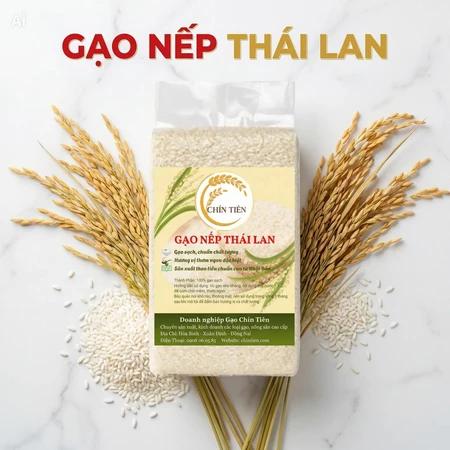 Nếp Thái Loại 1 Thơm Dẻo Đặc Biệt - Túi 1kg/2kg/5kg - Nấu Xôi, Làm Bánh Cực Ngon Chính Hãng Gạo Chín Tiên
