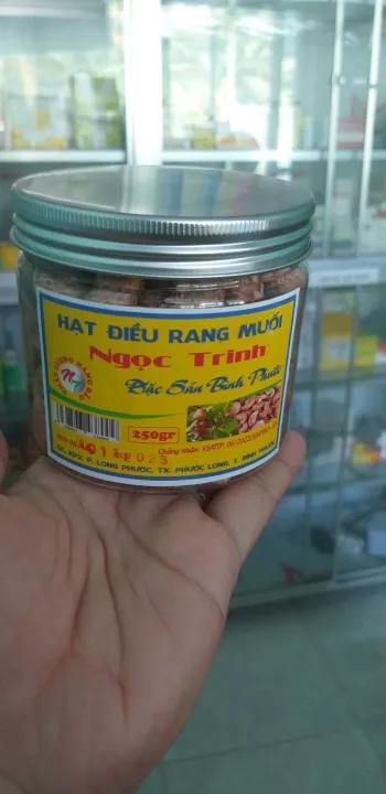 Hạt điều rang muối hộp 250g Rang bằng than củi nên rất khác biệt