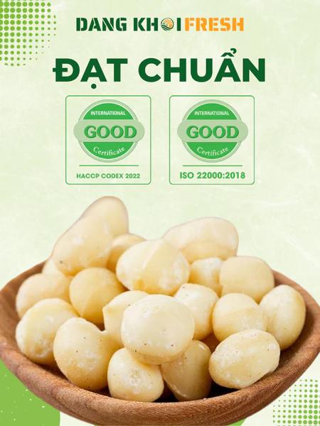Hạt mắc ca tách vỏ nhân hạt macca nứt vỏ size đại 500g macadamia hạt mix dinh dưỡng làm sữa hạt