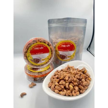 500gr Hạt Điều Rang Muối Phước Đoàn Đây, Đặc Sản Bình Phước Nguyên Hạt Vỏ Lụa Hộp, Túi Zip 500g