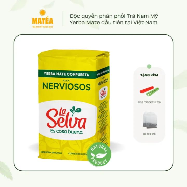 Trà Yerba Mate LA SELVA NERVIOSOS 500gr Dòng bổ não - Trà Nam Mỹ