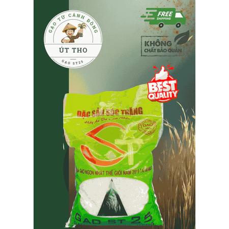 Gạo ST25 Lúa Tôm - Loại 2 - CƠM DẺO, THƠM , NGỌT - Trực tiếp từ cánh đồng, giá tốt, đảm bảo chất lượng 100%