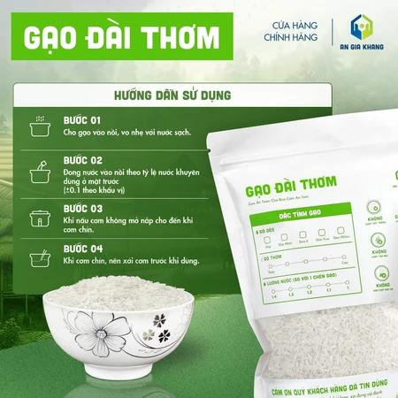 Gạo Đài Thơm AGKF (An Gia Khang Food) - Thơm Ngon (Túi 400g, 1kg, 2kg)