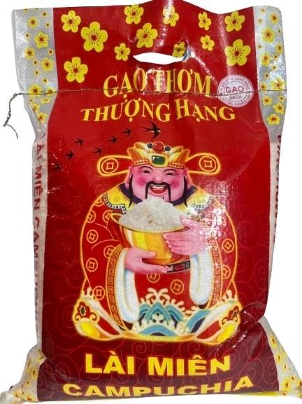 Combo 2 túi Lài Miên Campuchia 5Kg, Gạo Lài Miên-Dẻo Vừa Thơm Cơm (Tổng 10Kg)