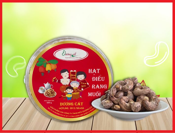 HỘP HẠT ĐIỀU LỤA RANG MUỐI 420GR