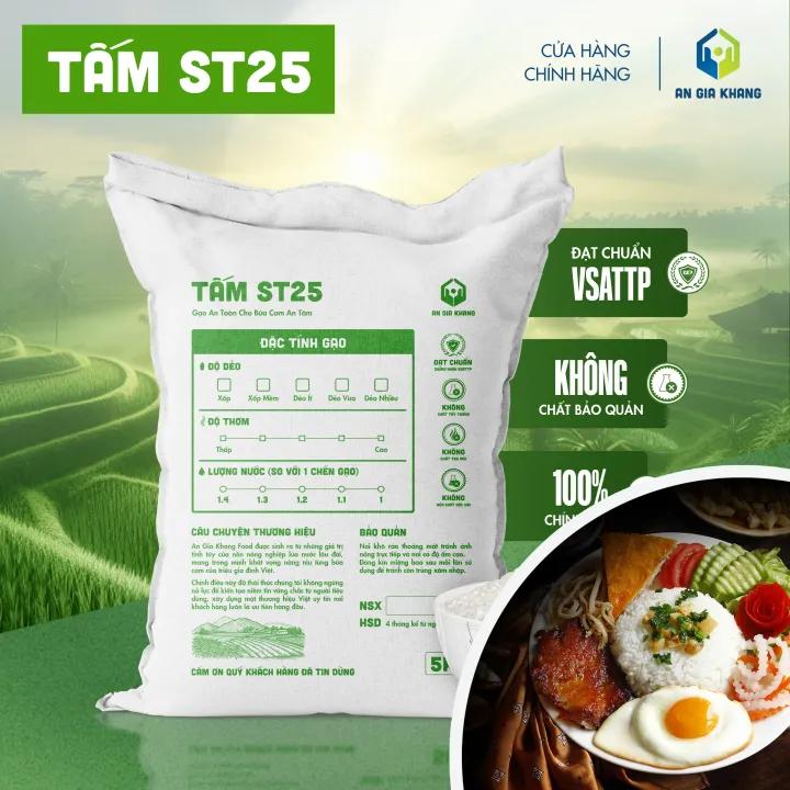 Gạo Tấm ST25 AGKF (An Gia Khang Food) - Thơm Ngon (Túi 5kg)