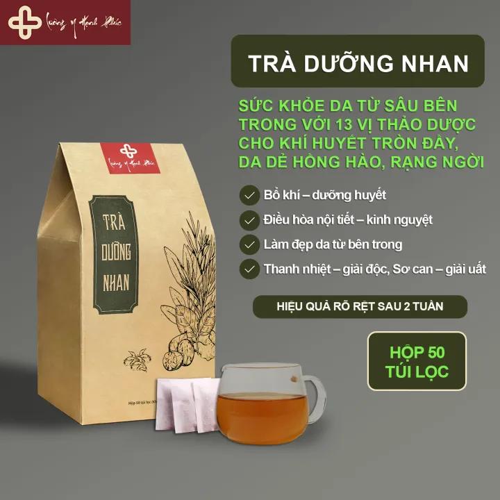 Trà Dưỡng Nhan (Dưỡng da, nội tiết, bổ huyết) – Thanh Lọc, Cân Bằng Nội Tiết, Sáng Da, Chống Lão Hóa
