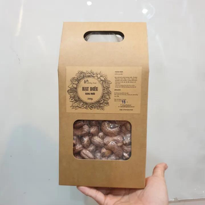 Hạt điều rang muối vỏ lụa - Túi hút chân không 500gr