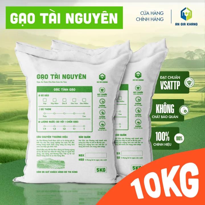 [Túi 10KG] Gạo Tài Nguyên Xốp Cơm AGKF (An Gia Khang Food) - Xốp Mềm