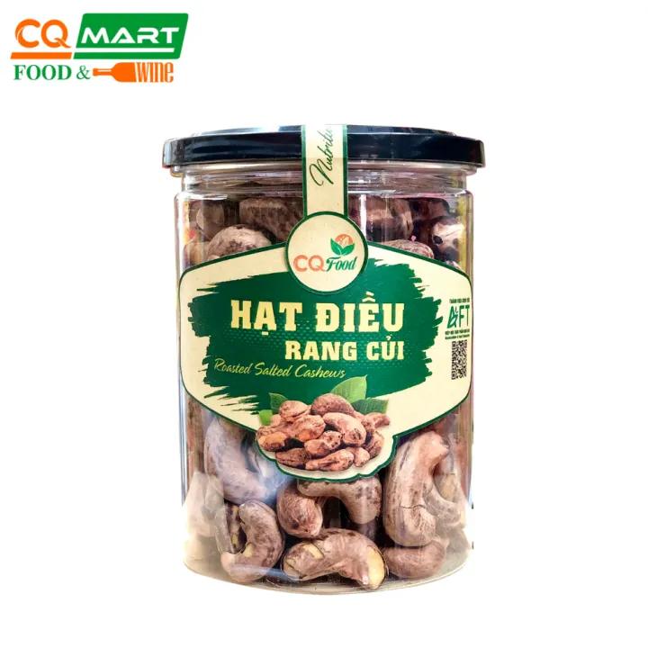 Hạt điều rang muối vỏ lụa CQ Food 300g - hũ nhựa