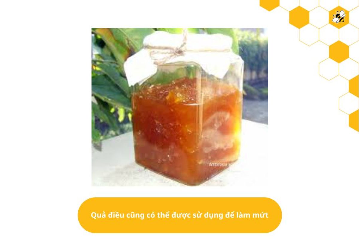 Quả điều cũng có thể được sử dụng để làm mứt