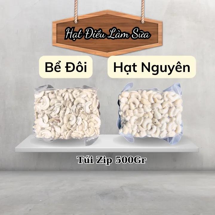 Hạt Điều Nhân Trắng Bể Đôi 500Gr hạt điều chưa qua chế biến chế độ ăn thô