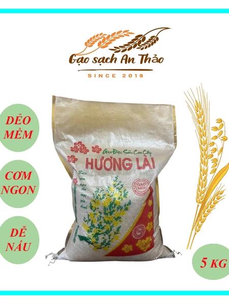 (5kg) Gạo Hương Lài đặc sản - dẻo vừa, hạt dài trắng trong, sạch an toàn