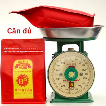 100% Robusta S18 Đắk Lắk Mộc - Cà phê Hồng Bảo - Túi zip 500gr