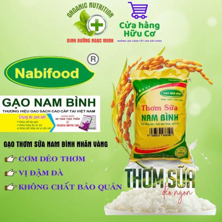 Gạo Nam Bình, cơm dẻo thơm vị đậm đà. Gạo tám thơm, gạo ST 25, gạo Nhật Japonica bao 10kg